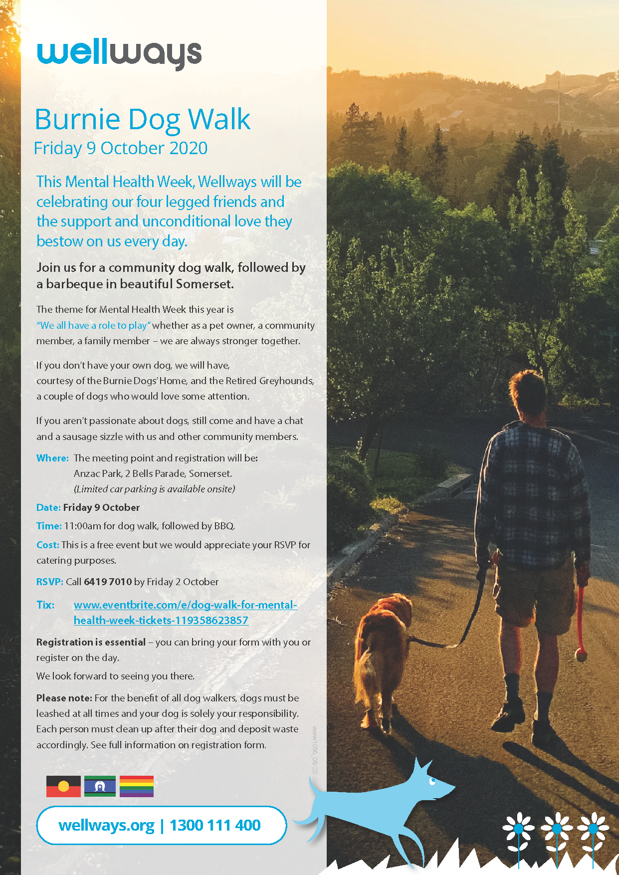 Dog Walk - Mental Health Week - Somerset (Burnie) - Mental Health Council  of Tasmania